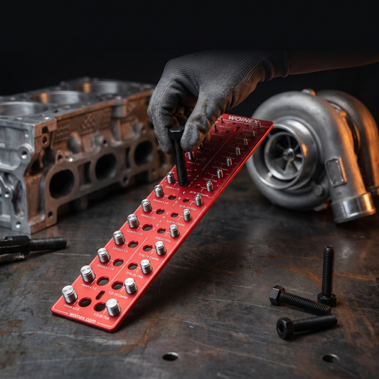 Woinex ThreadIQ™ — Nut & Bolt Thread Checker & Size Identifier